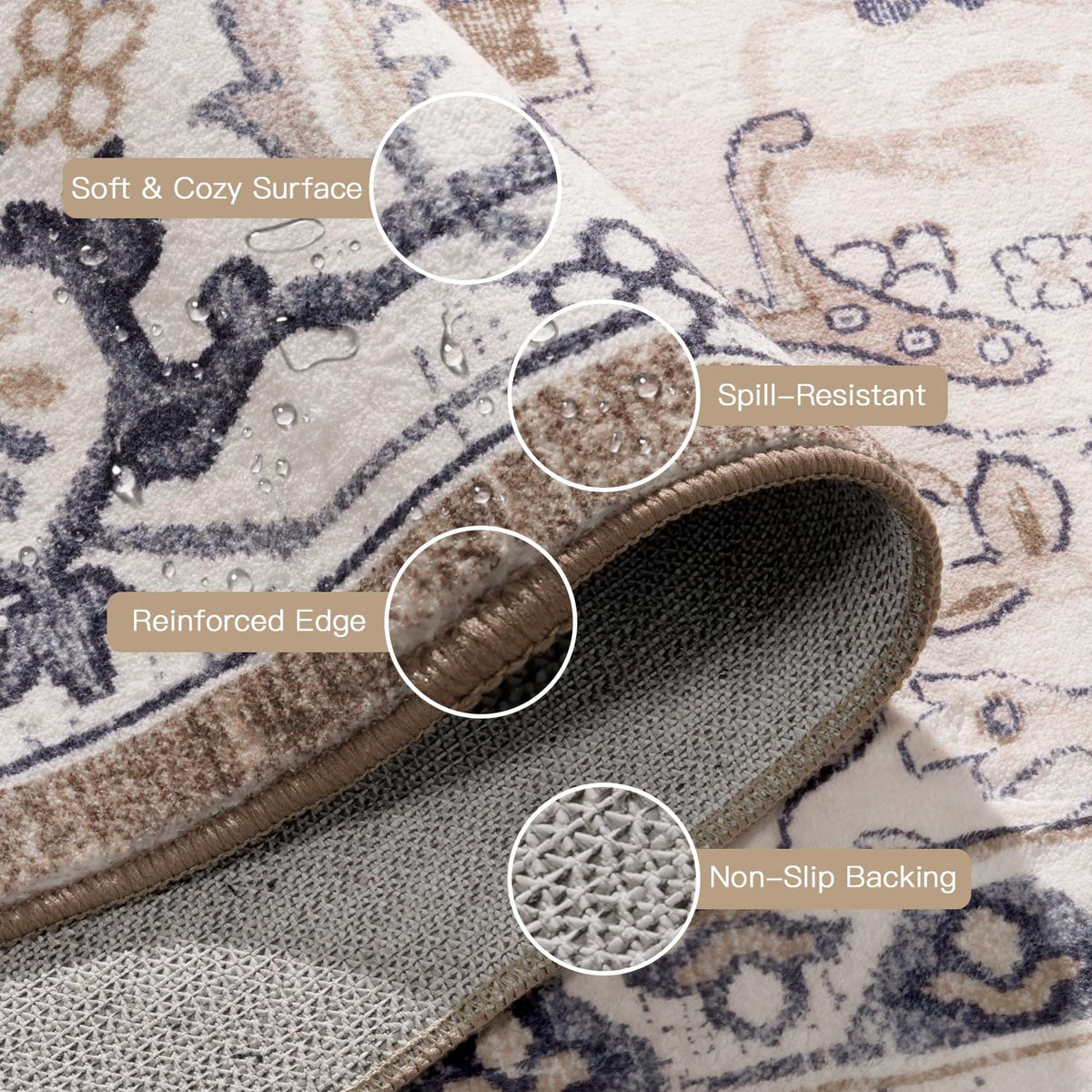 Lofus 8x10 rug suits high-traffic living rooms and dining areas