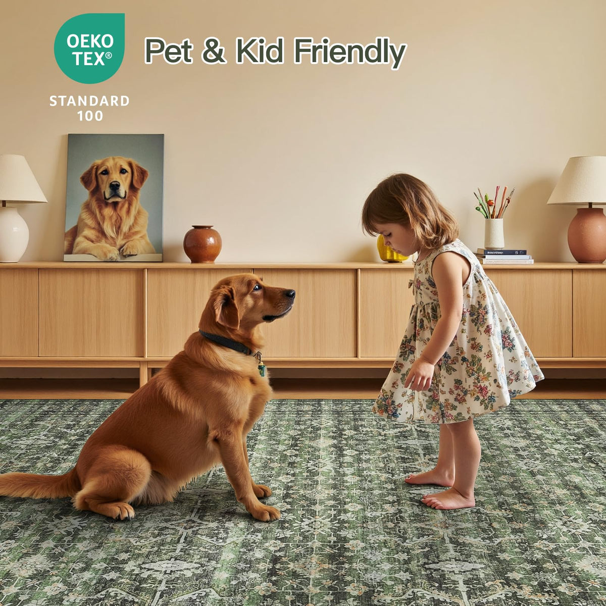 Lofus durable stain-resistant rug for busy pathways and family areas.