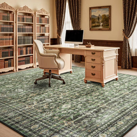 Lofus machine-washable rug simplifies cleanups after spills or pets.