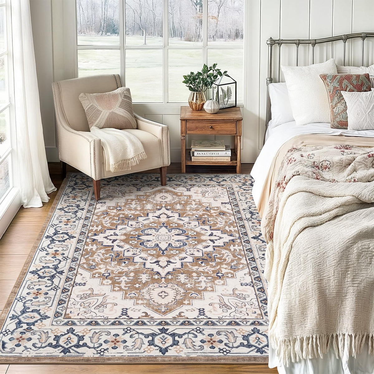 Lofus soft faux wool 5x7 rug suitable for bedrooms and lounges
