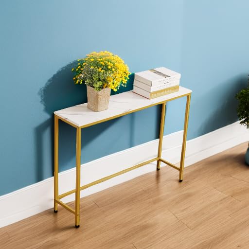 Loglus small table depth and width fit narrow hallways.