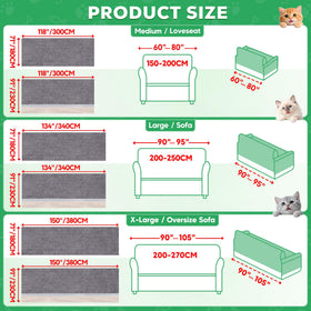 Loiion three-cushion couch fit for full seating area