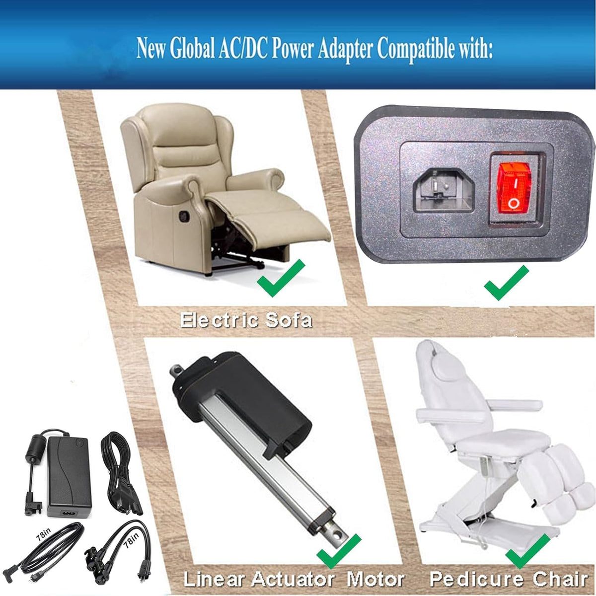 Lojiraz unit in use with recliner demonstrating synchronized motor power
