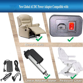Lojiraz unit in use with recliner demonstrating synchronized motor power