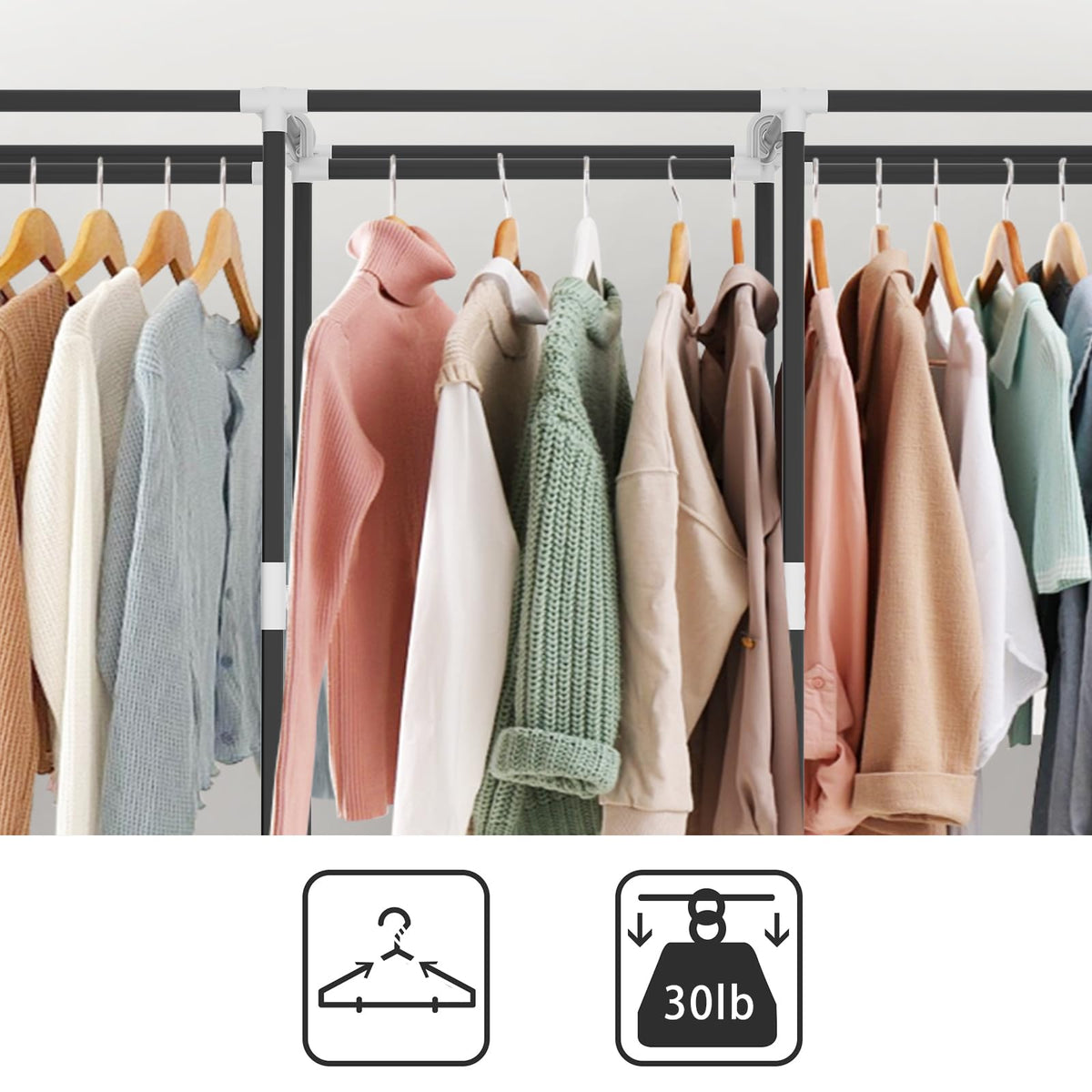 LOKEME portable closet compact dimensions help maximize small living areas.