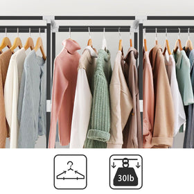 LOKEME portable closet compact dimensions help maximize small living areas.