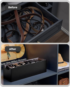 Lolalet compact drawer and closet storage keeps entryways tidy.