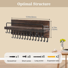 Lolalet metal hooks resist rust for long-lasting use.