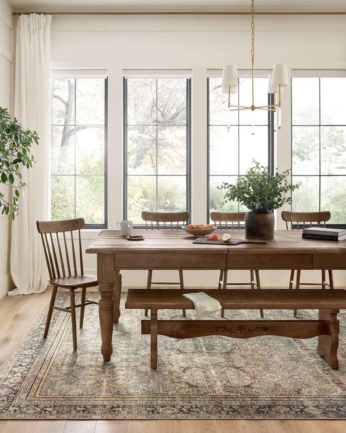 Loloi Layla Lay-03 distressed vintage pattern adds character to spaces.