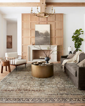 Loloi Layla Lay-03 olive-charcoal colorway for timeless living room styling.