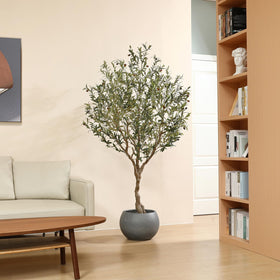 LOMANTO lifelike olive fruits on branches for authentic decor accents.