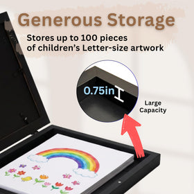 LOMISTORY art frame with hidden storage holds up to 100 pieces