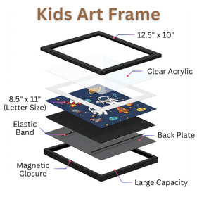 LOMISTORY magnetic front opening enables smooth art swaps
