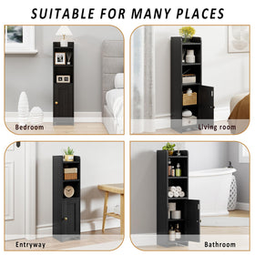 Lomojo small bathroom storage cabinet assembly process shows straightforward setup