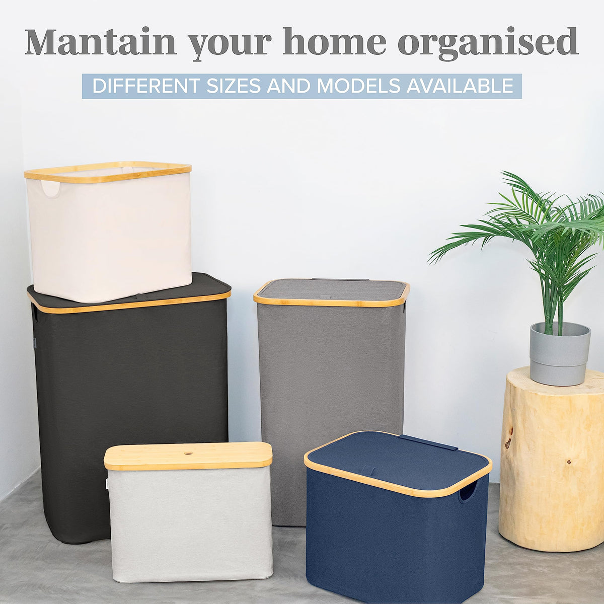 Lonbet bamboo lid bathroom organizer blends natural style with durability