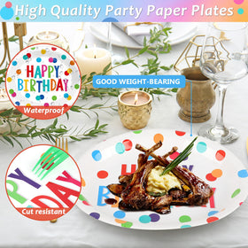 Lonfliness plates with waterproof and oil-proof coating protect the table from spills.