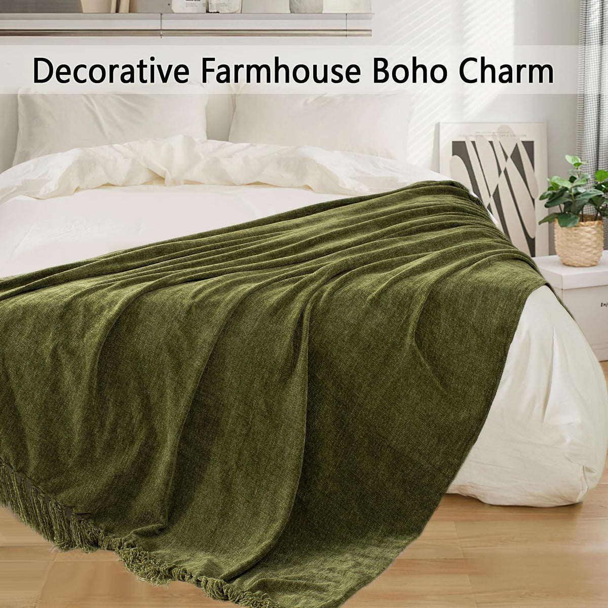 LONG CREATE portable throw folded for easy travel and light warmth