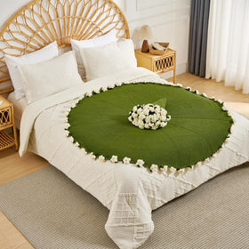 Longhui Bedding Lily Bouquet Throw on a bed adds soft texture and warmth