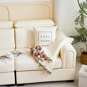 Longhui Bedding rose flowers detail, intricate knit with lasting romantic charm