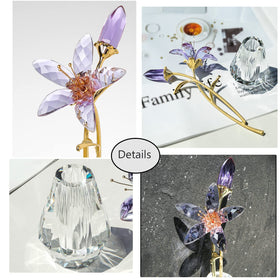 LongWIN crystal lily vase setup as a compact centerpiece.