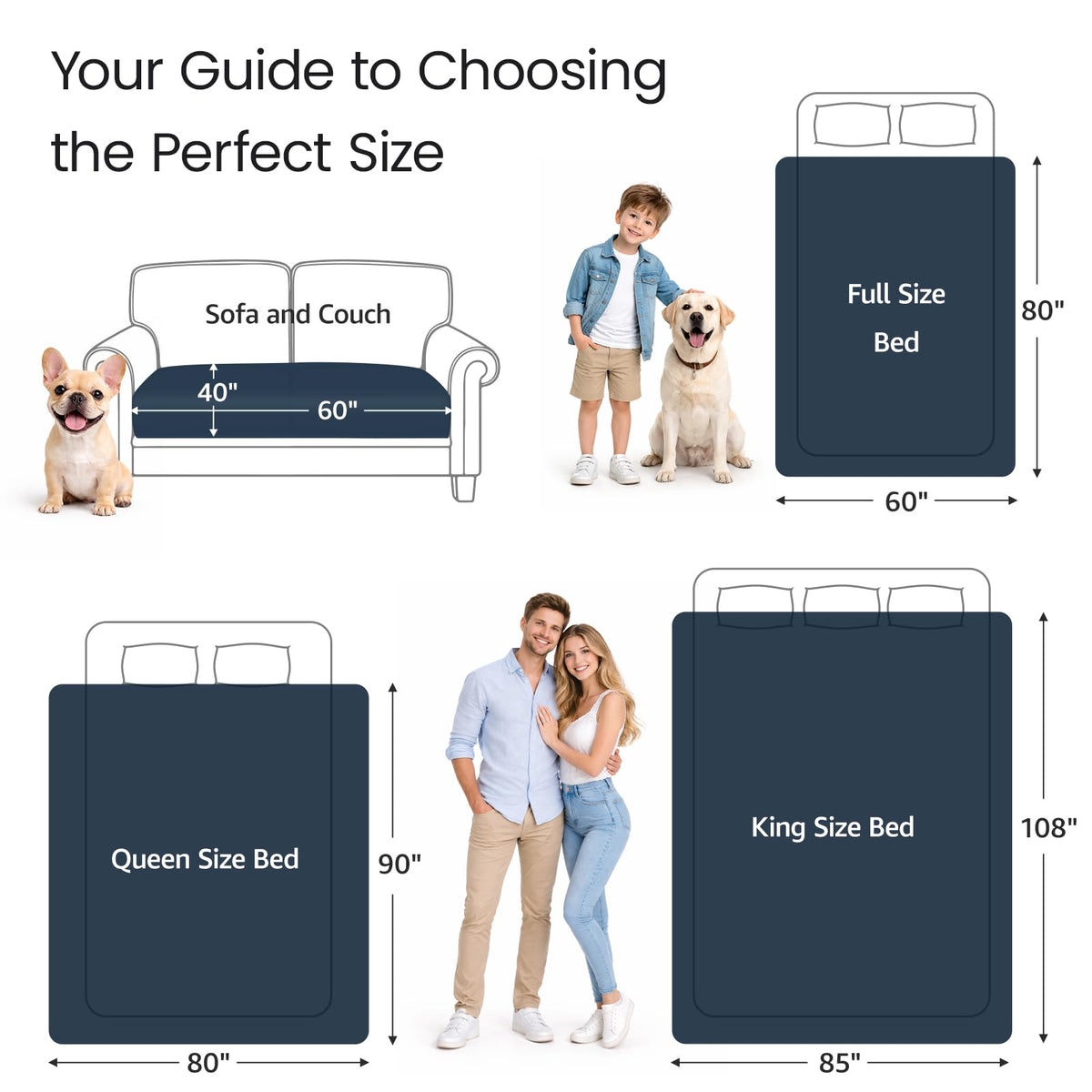 LOOBANI 3-layer protection blanket keeps furniture dry during spills