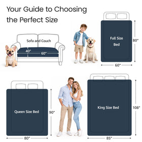 LOOBANI 3-layer protection blanket keeps furniture dry during spills