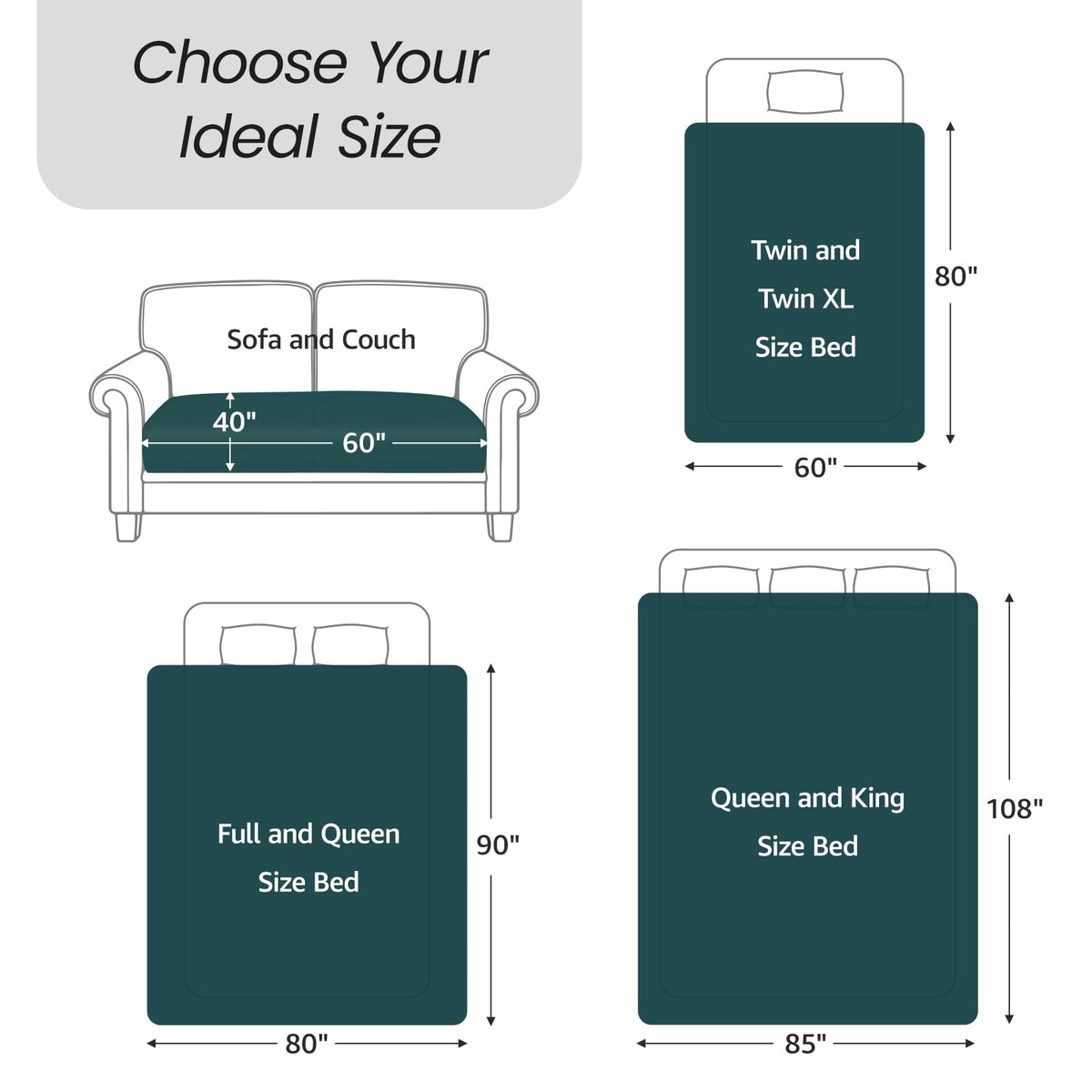 LOOBANI all-season couch blanket covering a sofa for versatile comfort.