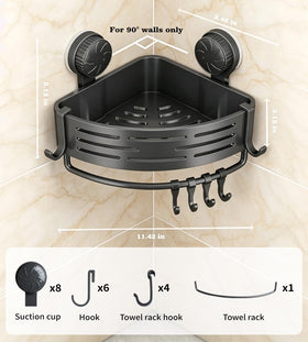 LOOCH adhered suction cups with pre-applied layer enable quick no-drill setup.