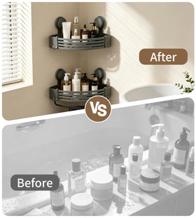 LOOCH versatile storage for bathroom and kitchen essentials.
