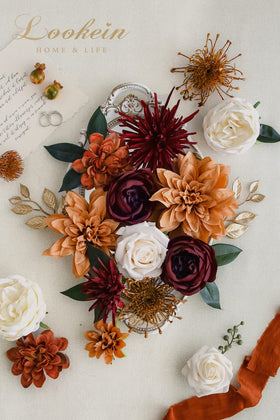 Lookein artificial flowers wedding arch decor for timeless ceremony backdrop.