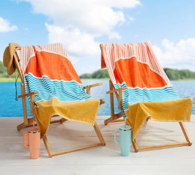 Loon & Lake Beach Towels 2Pack-6, convenient twin towels for family outings.