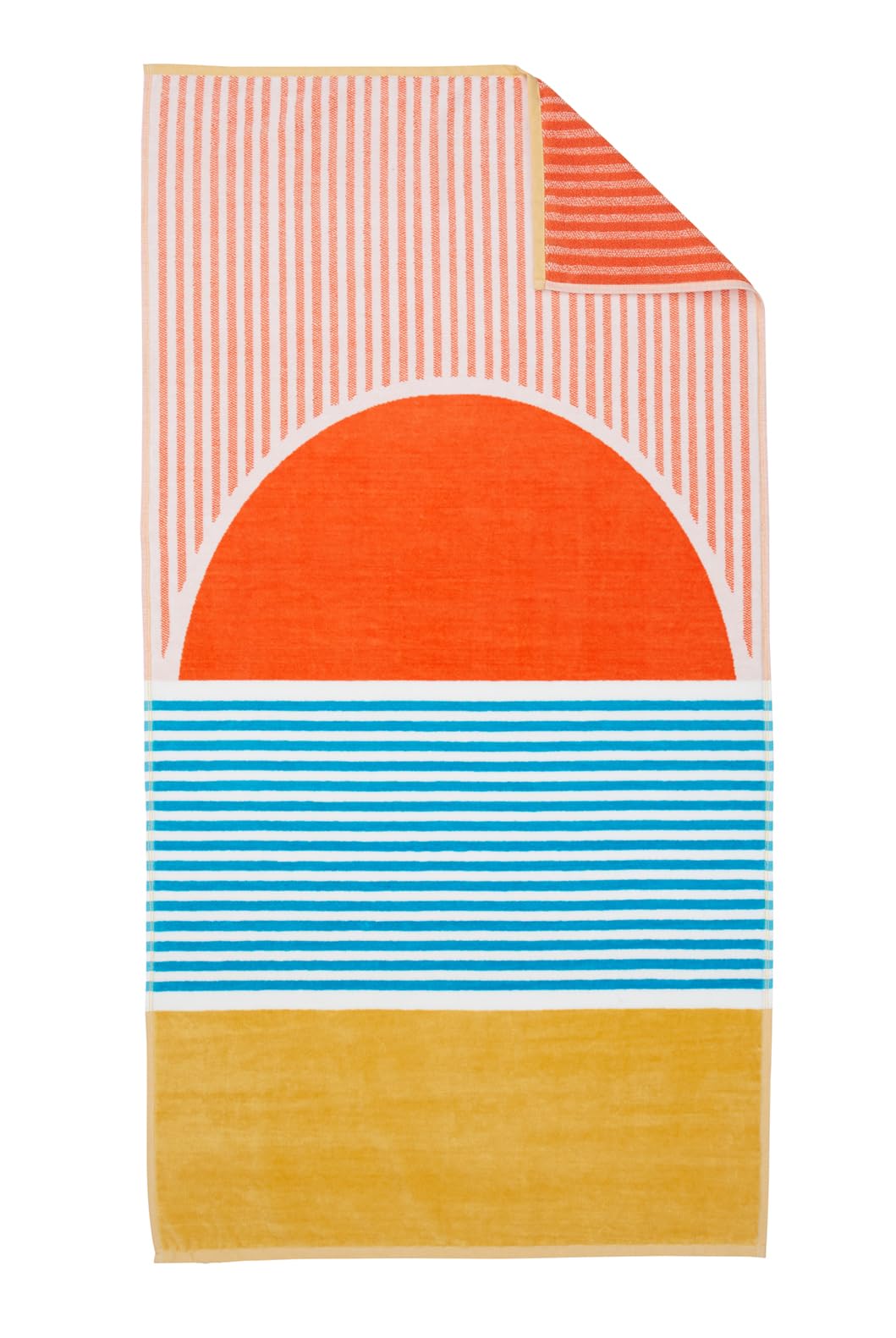 Loon & Lake Beach Towels Sunset, plush cotton for cozy beach lounging at dusk.