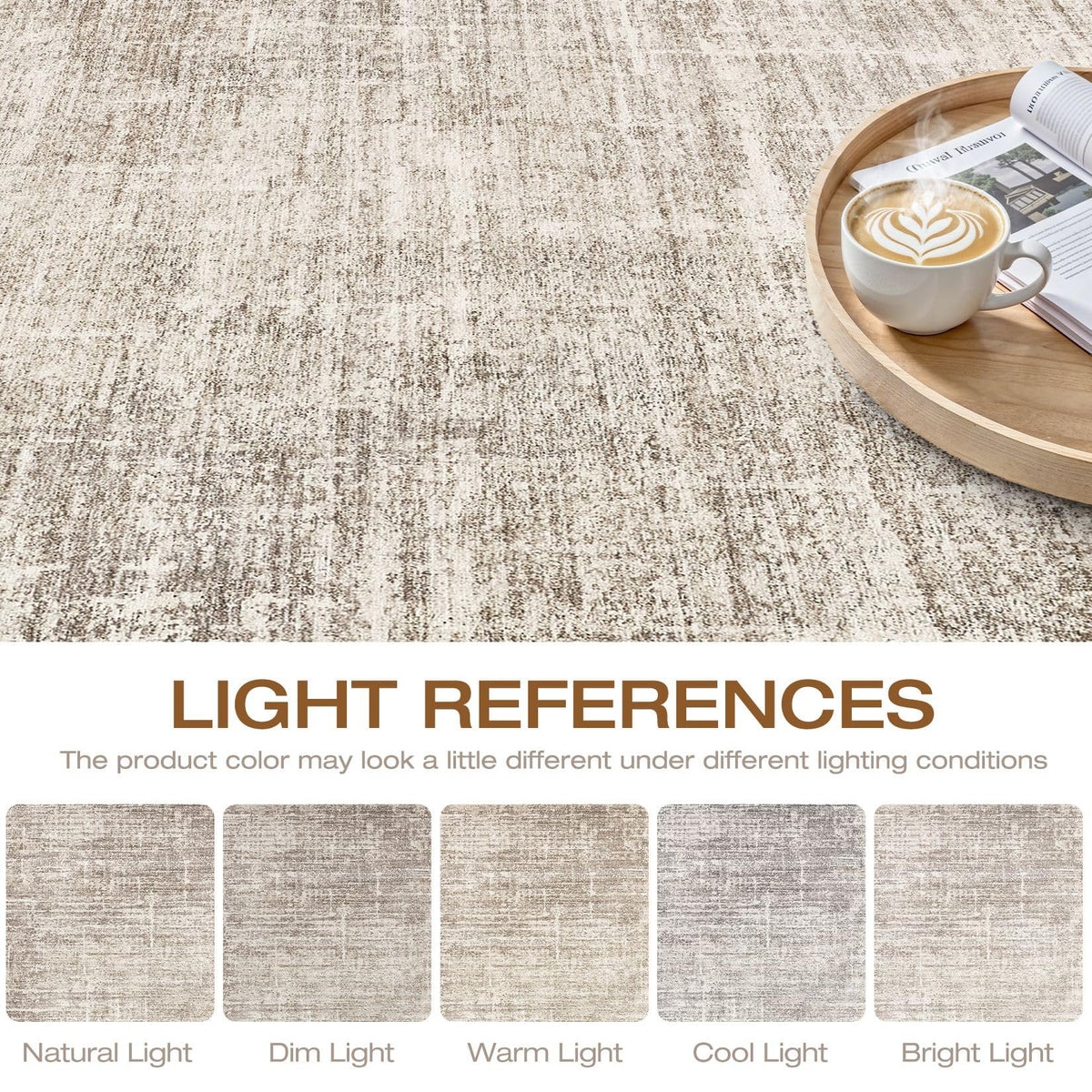 Loongrug decorative accent rug look enhances spaces with contemporary charm