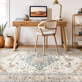 LOONGRUG easy-care rug machine washable for simple maintenance.