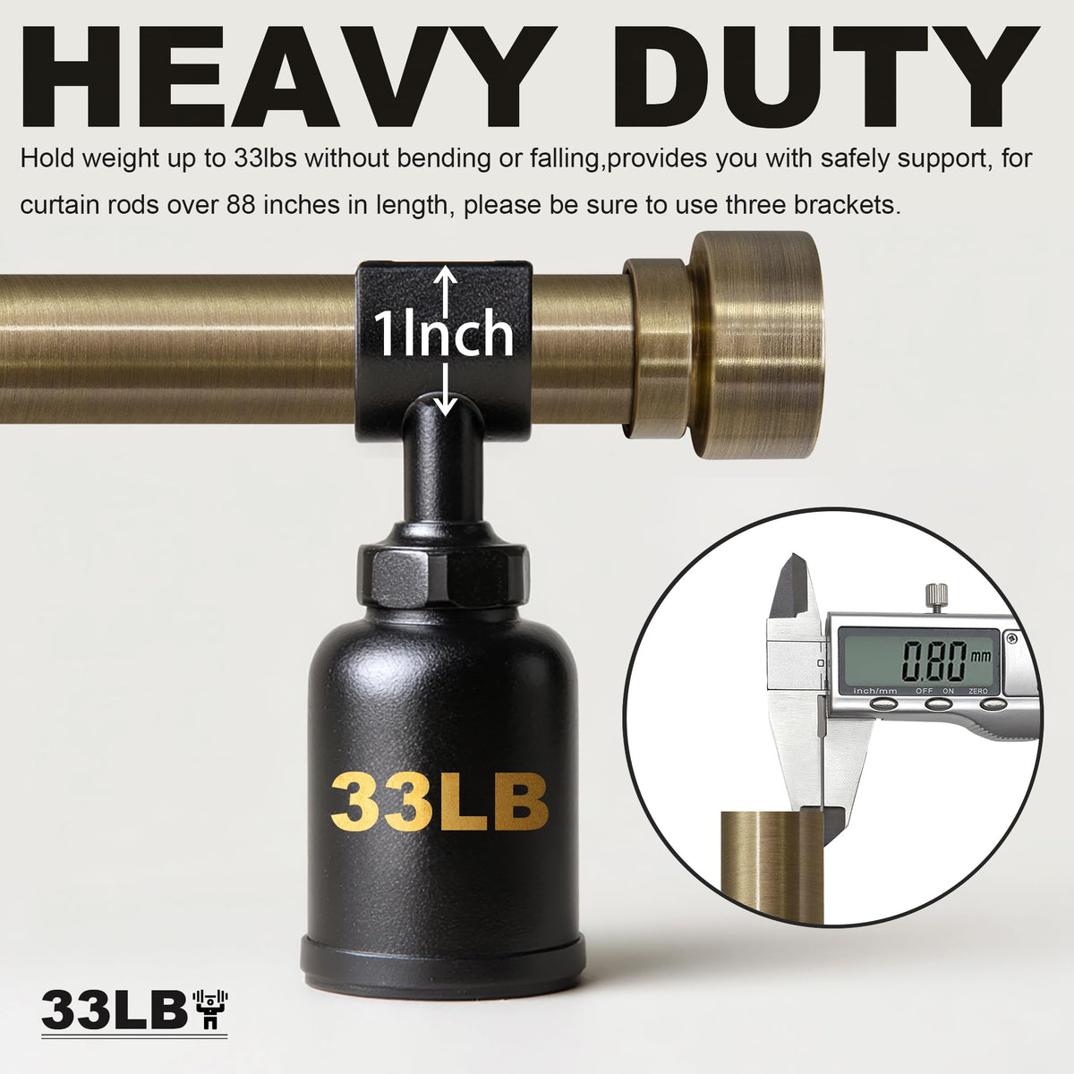 Lootkell adjustable-length rod offers versatile fit from 32 to 144 inches