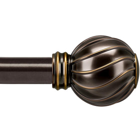 Lootkell bronze curtain rod extended to fit 36–88 inch windows for versatility