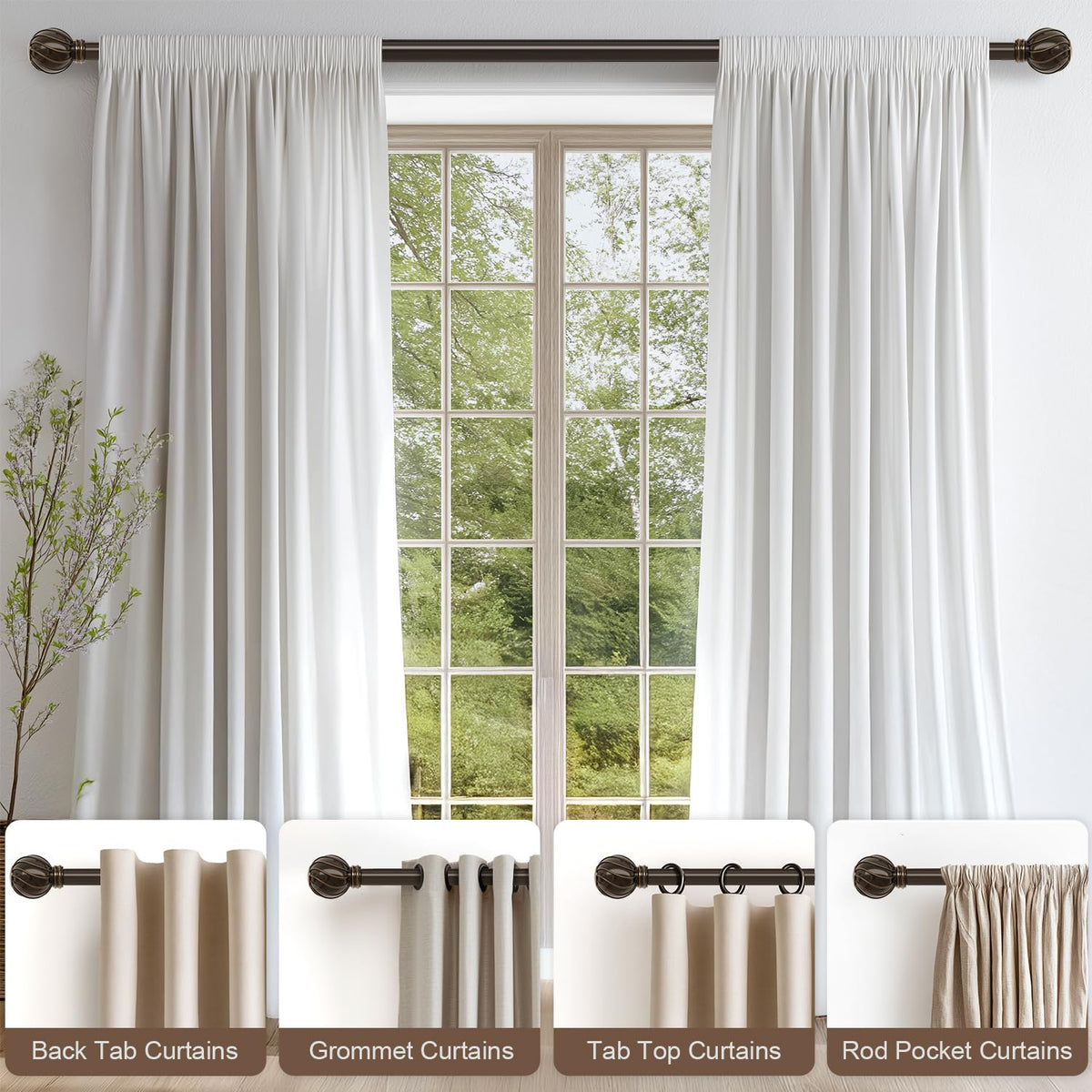 Heavy-duty Lootkell rod bracket and mount for stable curtains