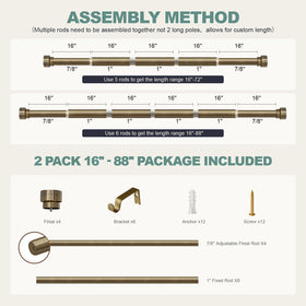 Lootkell curtain rod designed for indoor and outdoor spaces.
