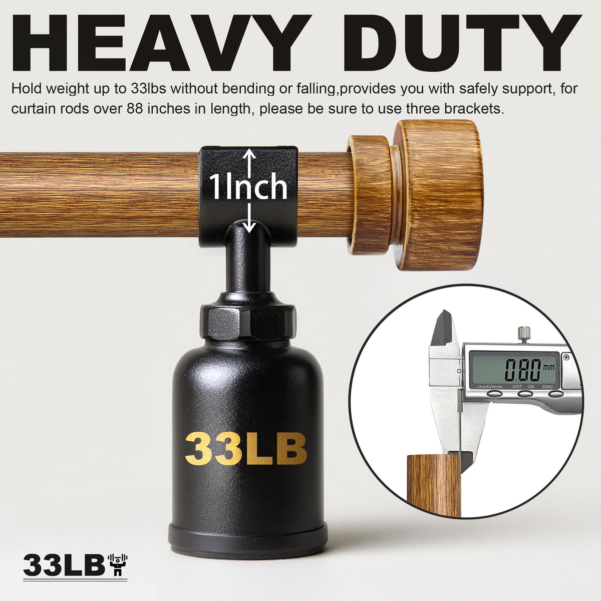 Lootkell rod with telescoping construction for flexible length adjustment.