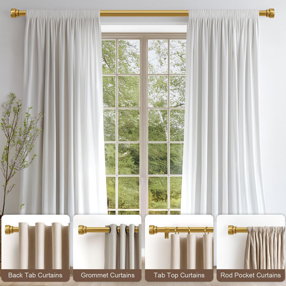 Lootkell solid metal finials provide durable, timeless embellishment.