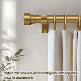 Lootkell brackets and screws provide secure mounting for heavy drapery
