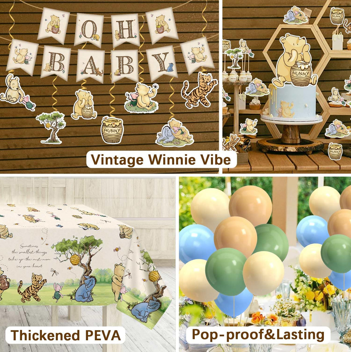 Lopeastar honey pot cake topper adds charm to cupcakes