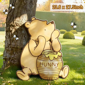 Lopeastar Winnie bear balloons kit adds neutral decor for timeless celebrations.