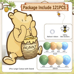 Lopeastar Winnie bee stickers complete the honey themed setup with playful detail.