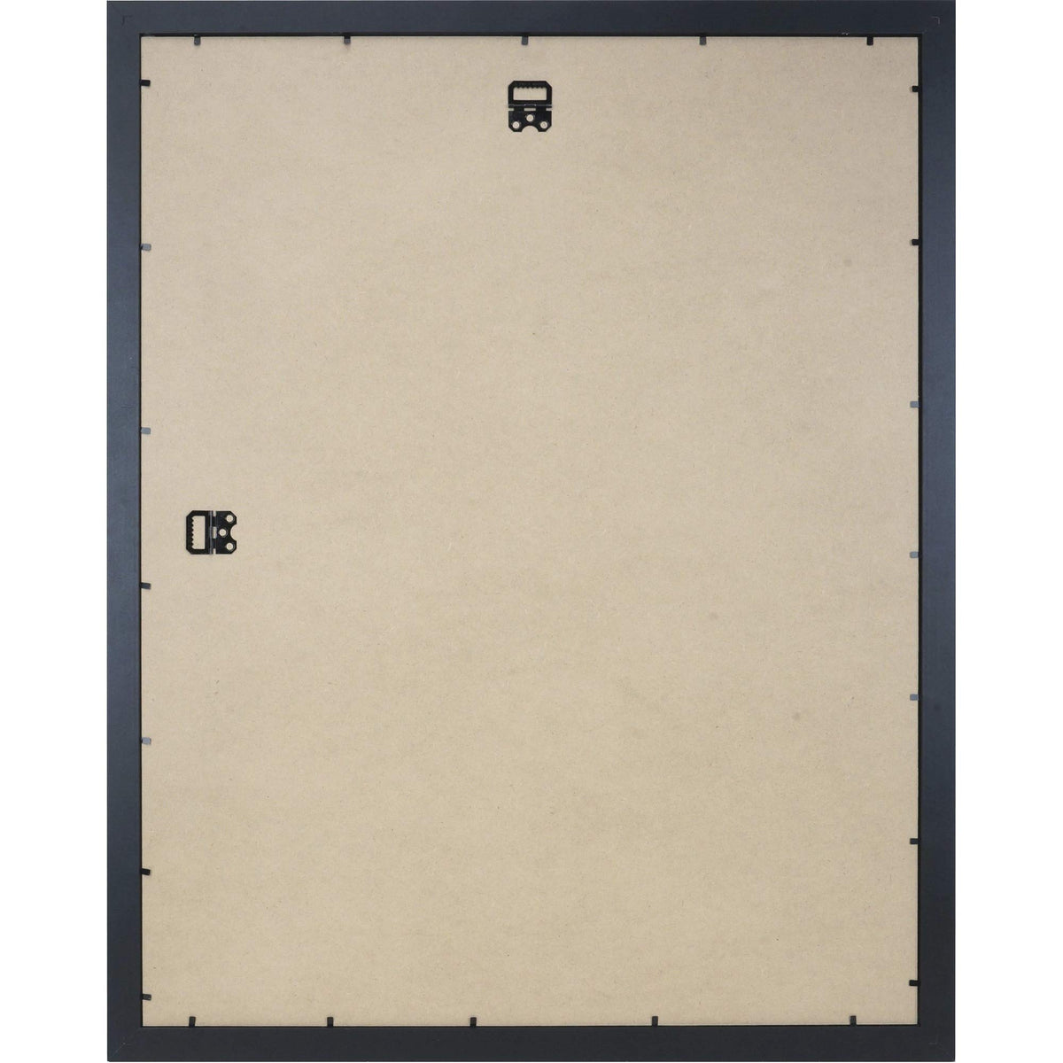 Lorell solid wood poster frame 22x28 black side view ideal for showcasing posters or artwork.