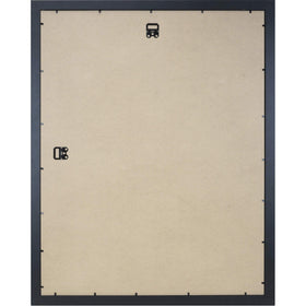 Lorell solid wood poster frame 22x28 black side view ideal for showcasing posters or artwork.