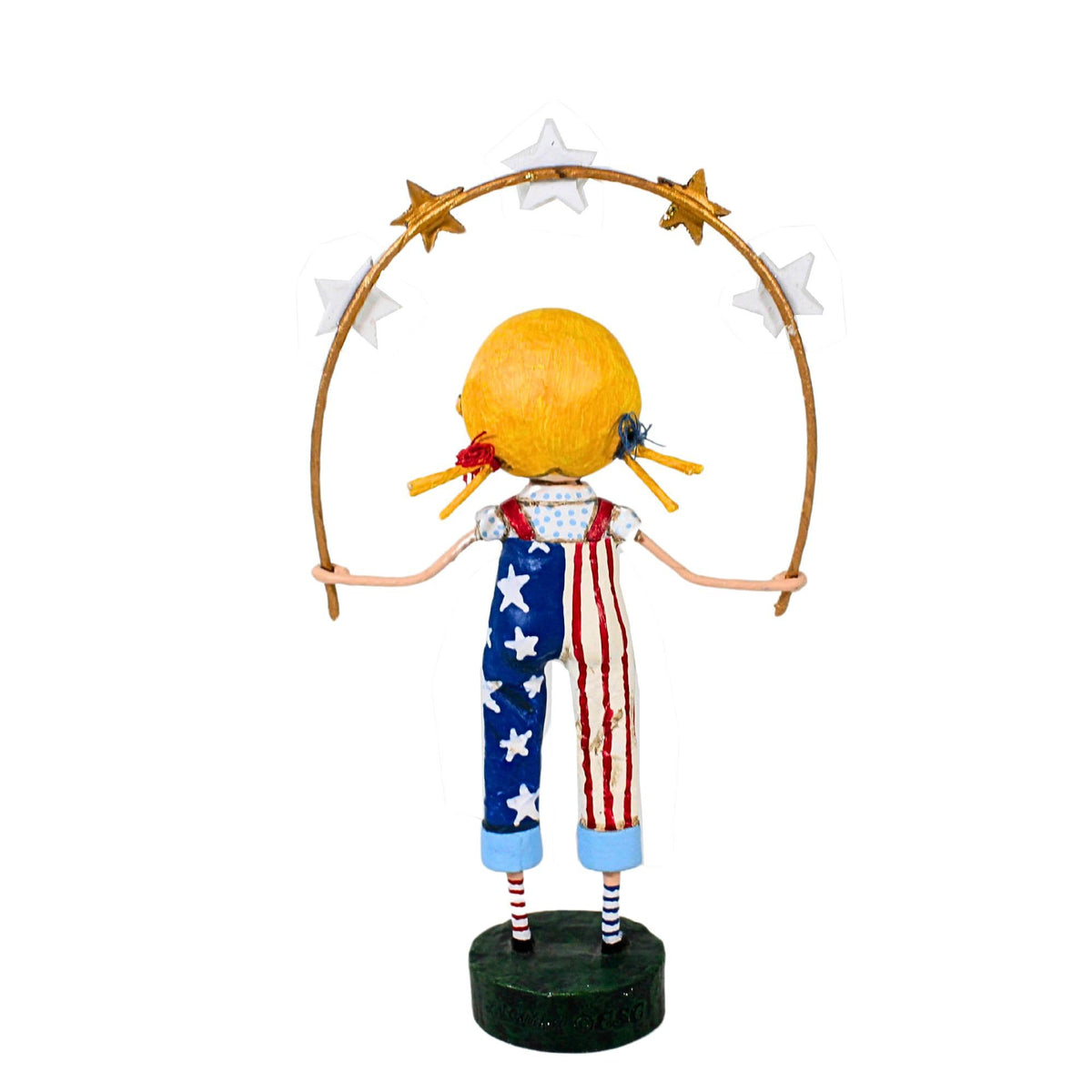 Lori Mitchell Fourth of July parade figurine for entryway displays.