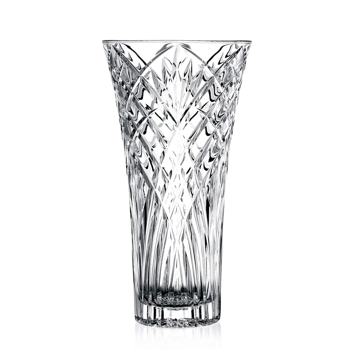Lorren Melodia vase cut-crystal glow enhances centerpieces for events