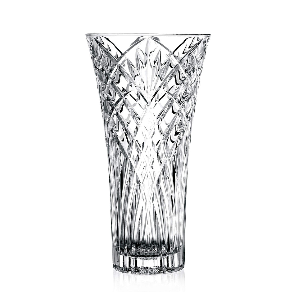 Lorren Melodia vase cut-crystal glow enhances centerpieces for events