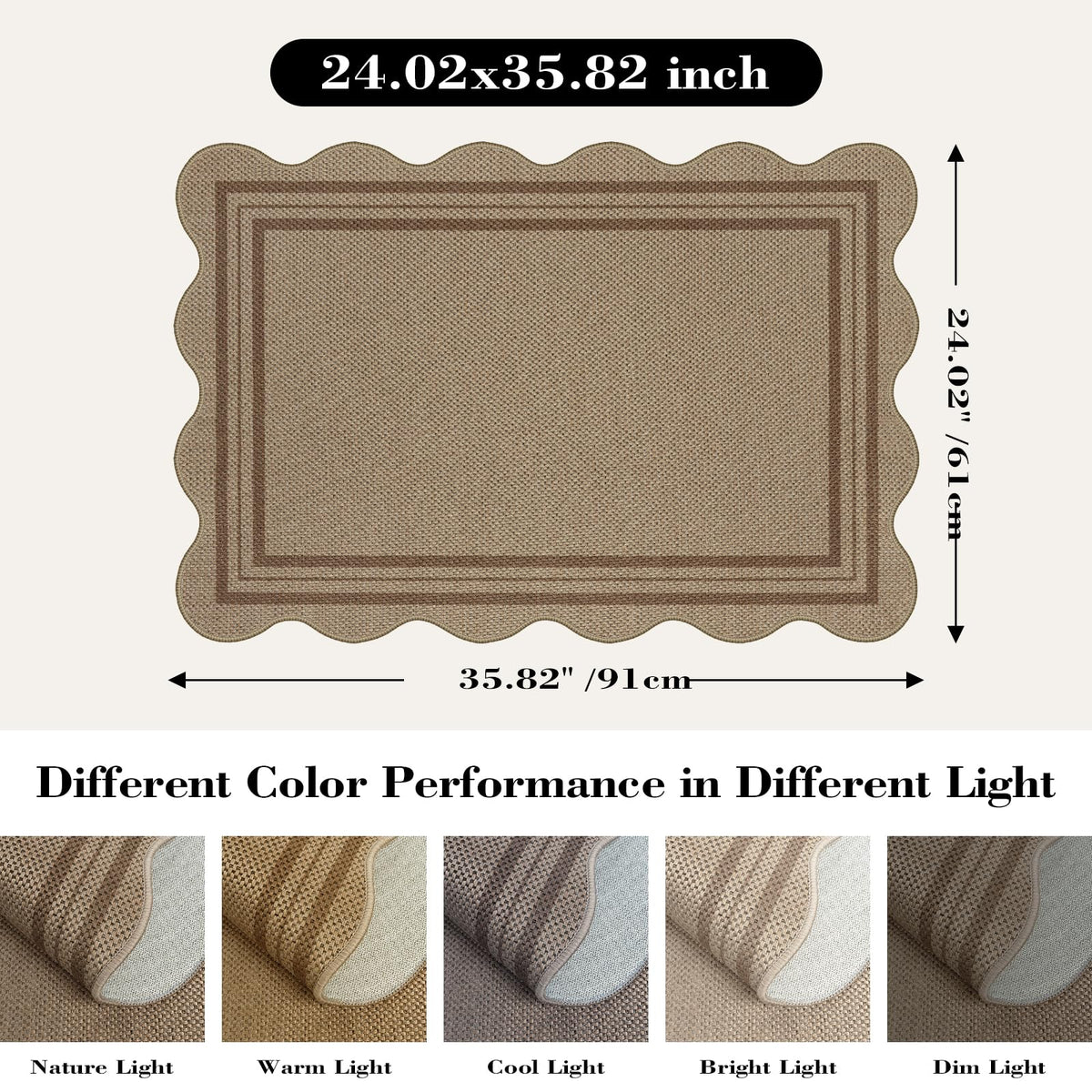 LORWER Creases may appear on delivery; roll opposite direction to restore shape.